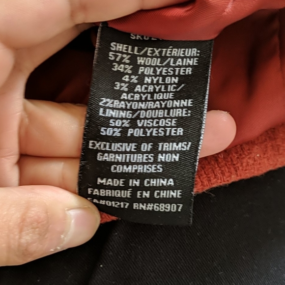 XS Red peacoat - Picture 7 of 9